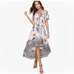 Women’s Boho Off The Shoulder Dress